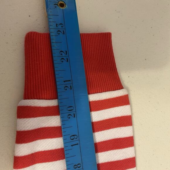 Nautica Women M Soft Fleece Hoodie Pullover Sweatshirt Pocket Logo Red White - Picture 3 of 9